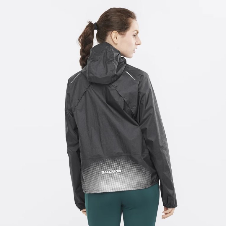 Black Salomon Bonatti Waterproof Women's Shell Jackets | IE FU6438